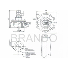 In Zeile Magnetventil Pulse Ventil DMF-Y-62